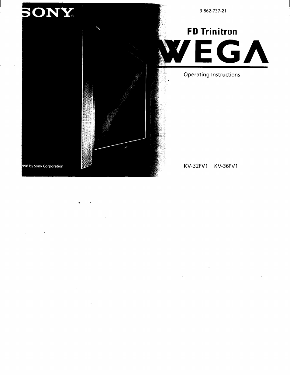 Sony KV-32FV1 User Manual | 37 pages