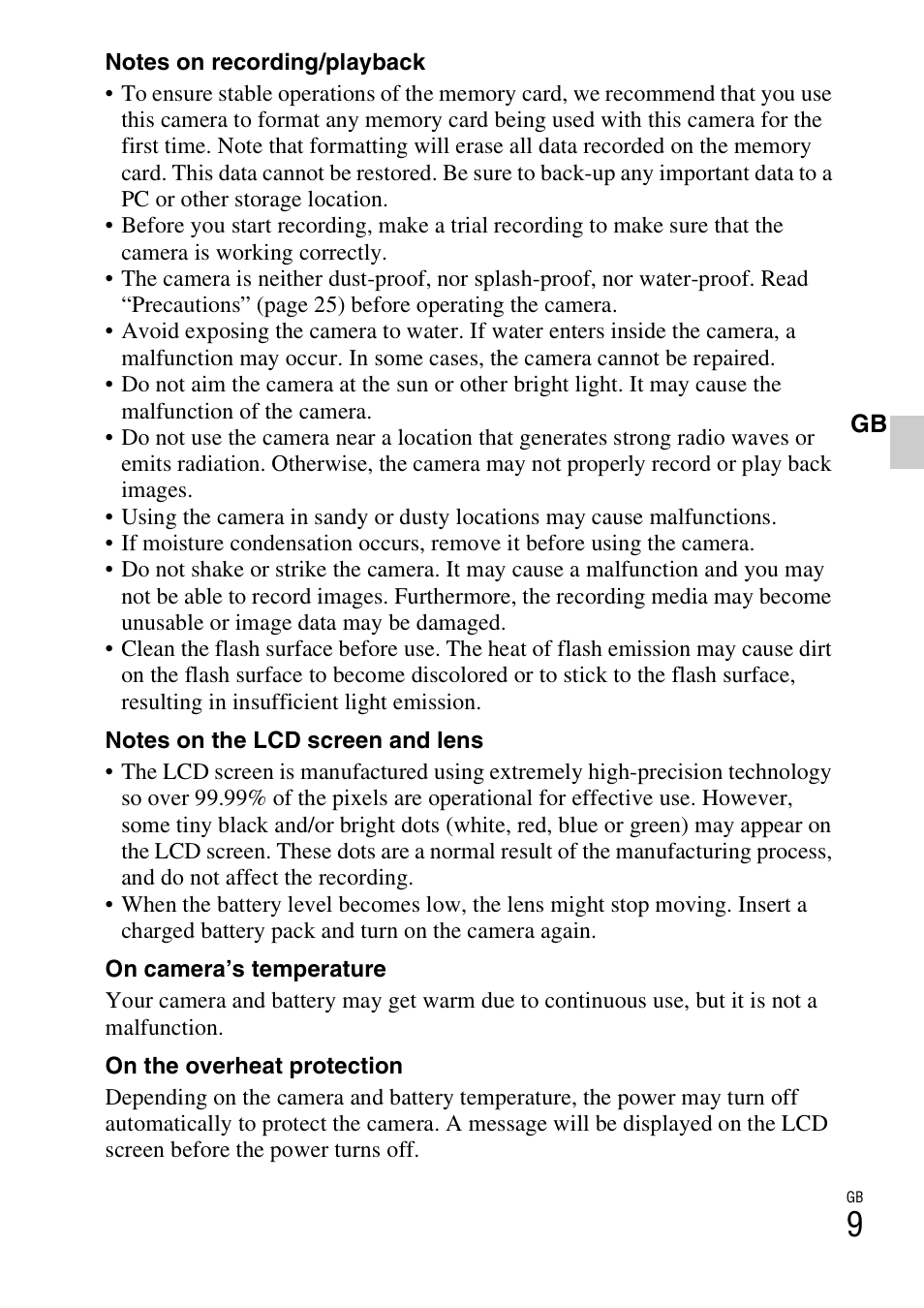 Sony DSC-W310 User Manual | Page 9 / 56