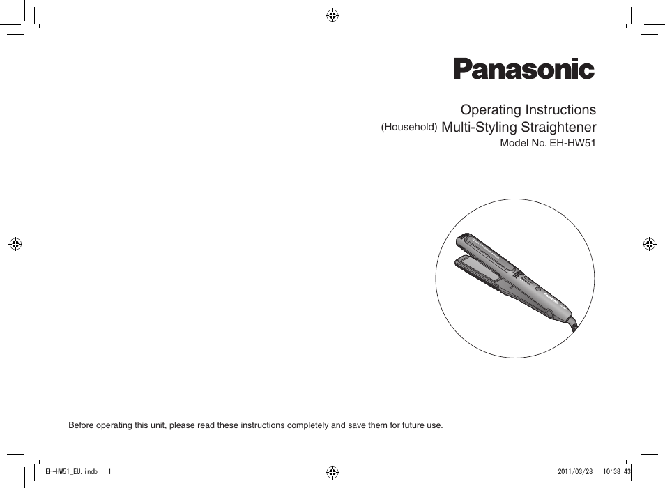 Panasonic EHHW51 User Manual | 162 pages