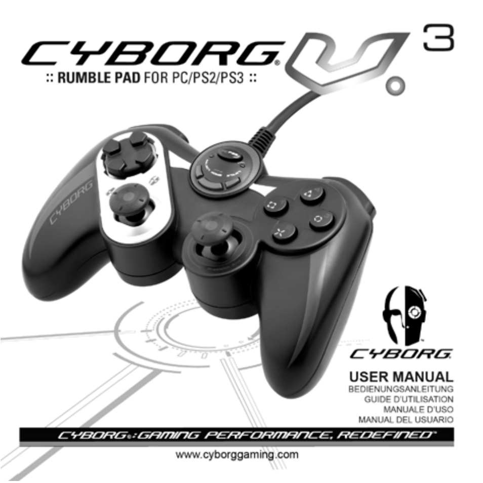 Cyborg V.3 Game Pad User Manual | 8 pages