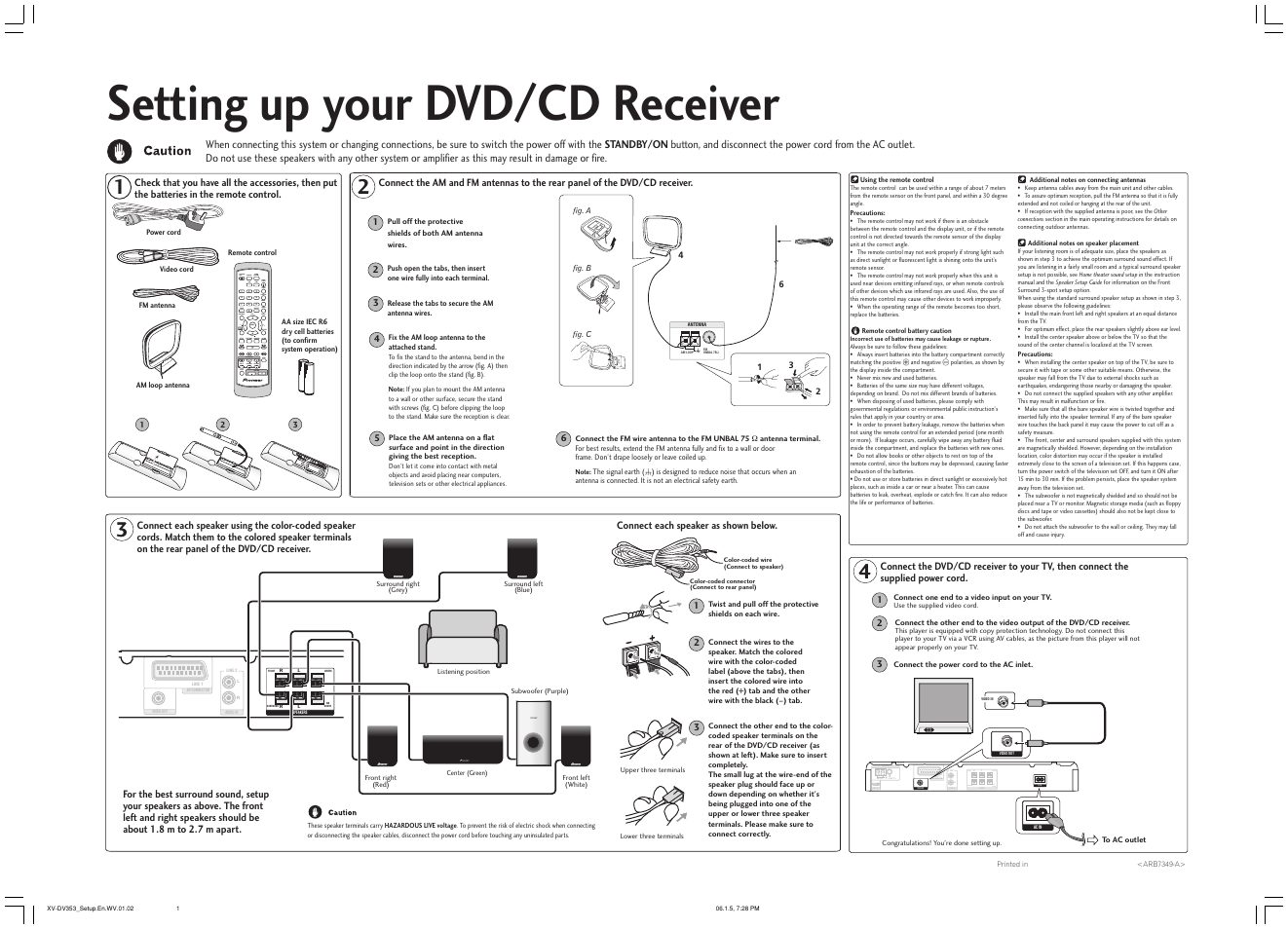 Pioneer DCS-353 User Manual | 2 pages