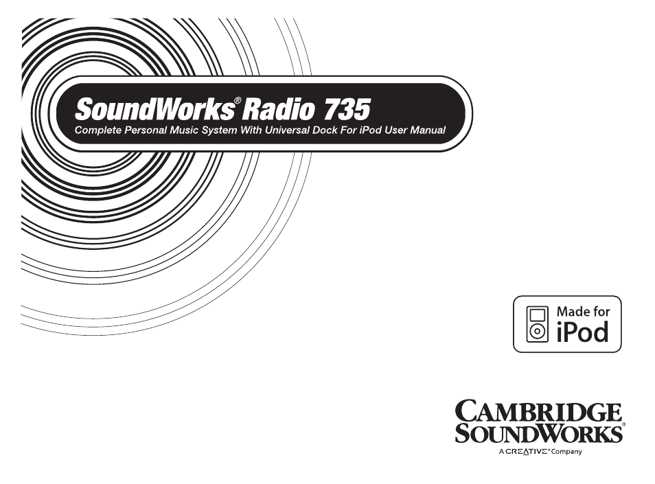 Cambridge SoundWorks Soundworks Radio 735 User Manual | 32 pages