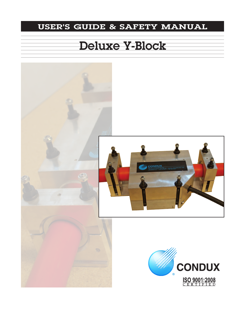 Condux Deluxe Y-Block User Manual | 12 pages
