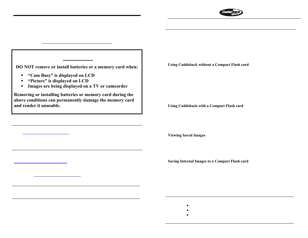 Cuddeback C1000 User Manual | 19 pages
