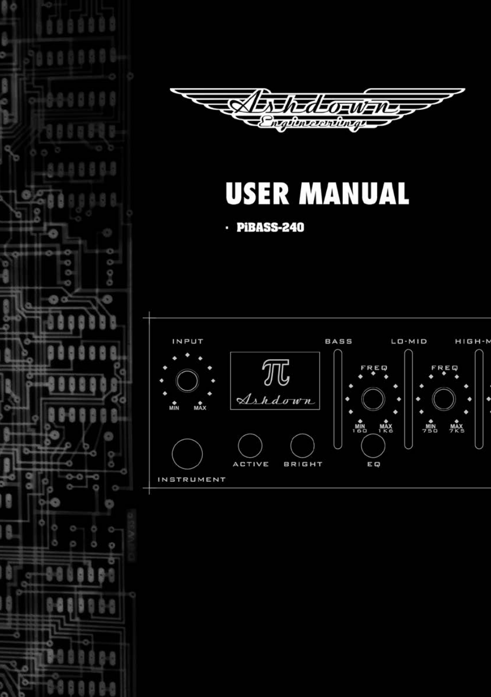 Ashdown PIBASS - 240 User Manual | 5 pages