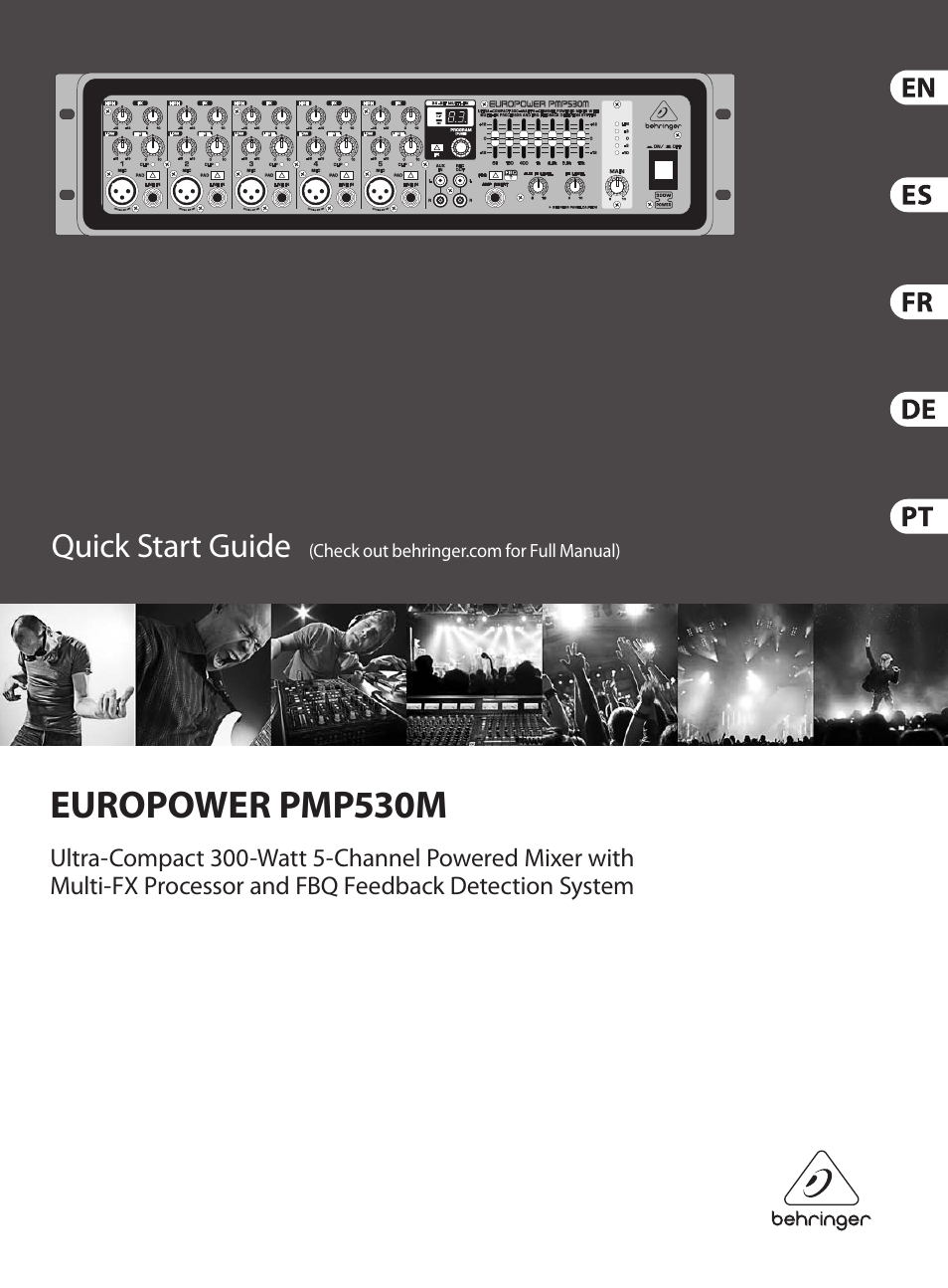Behringer EUROPOWER PMP530M User Manual | 13 pages