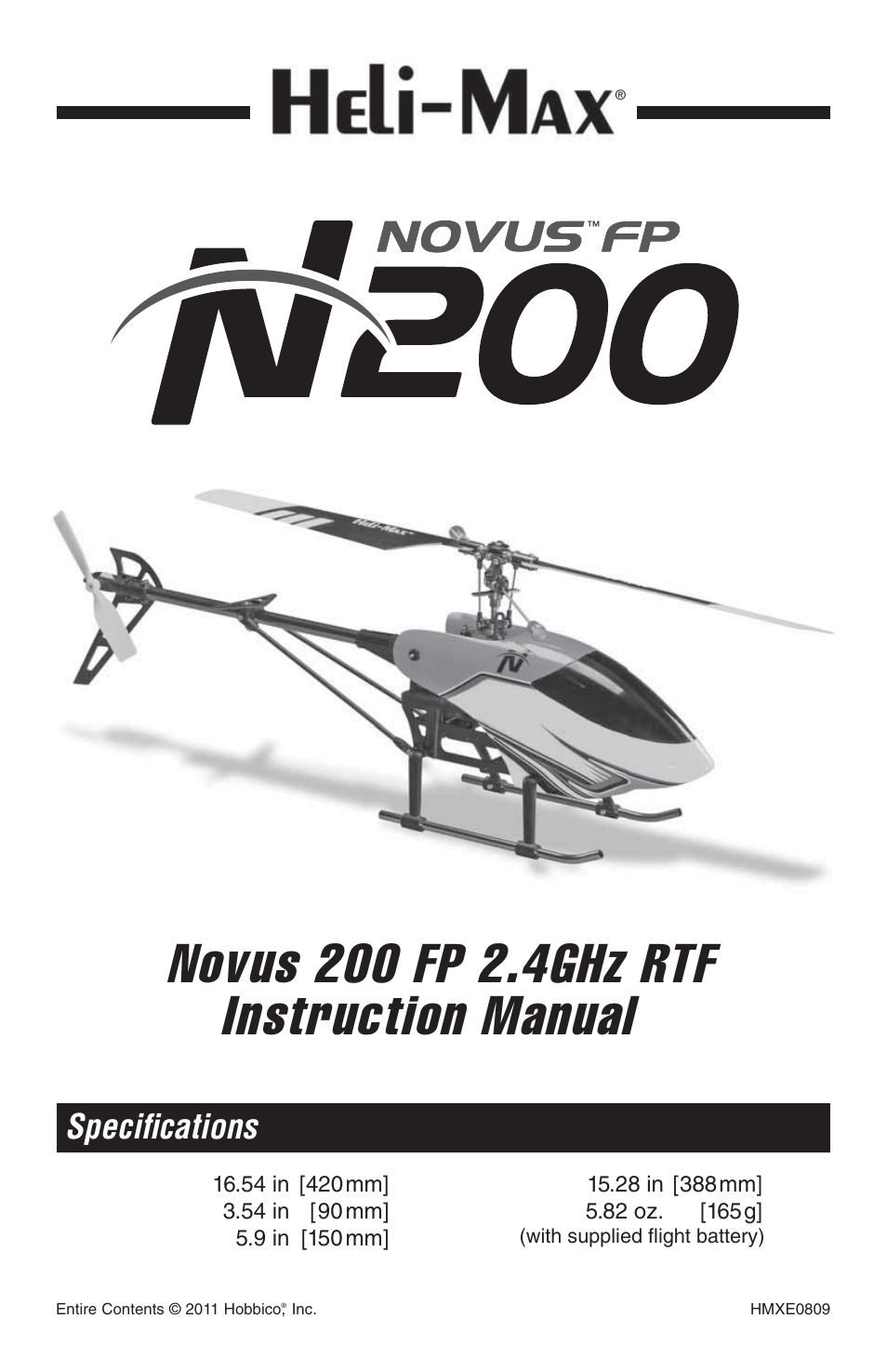 Heli-Max HMXE0809 User Manual | 24 pages