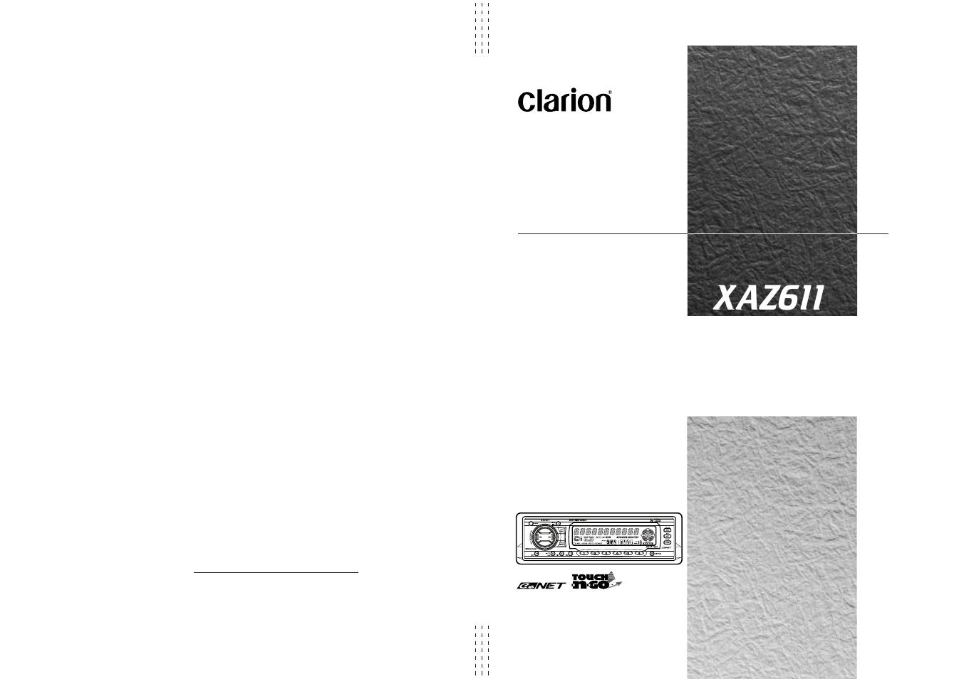 Clarion XAZ611 User Manual | 28 pages