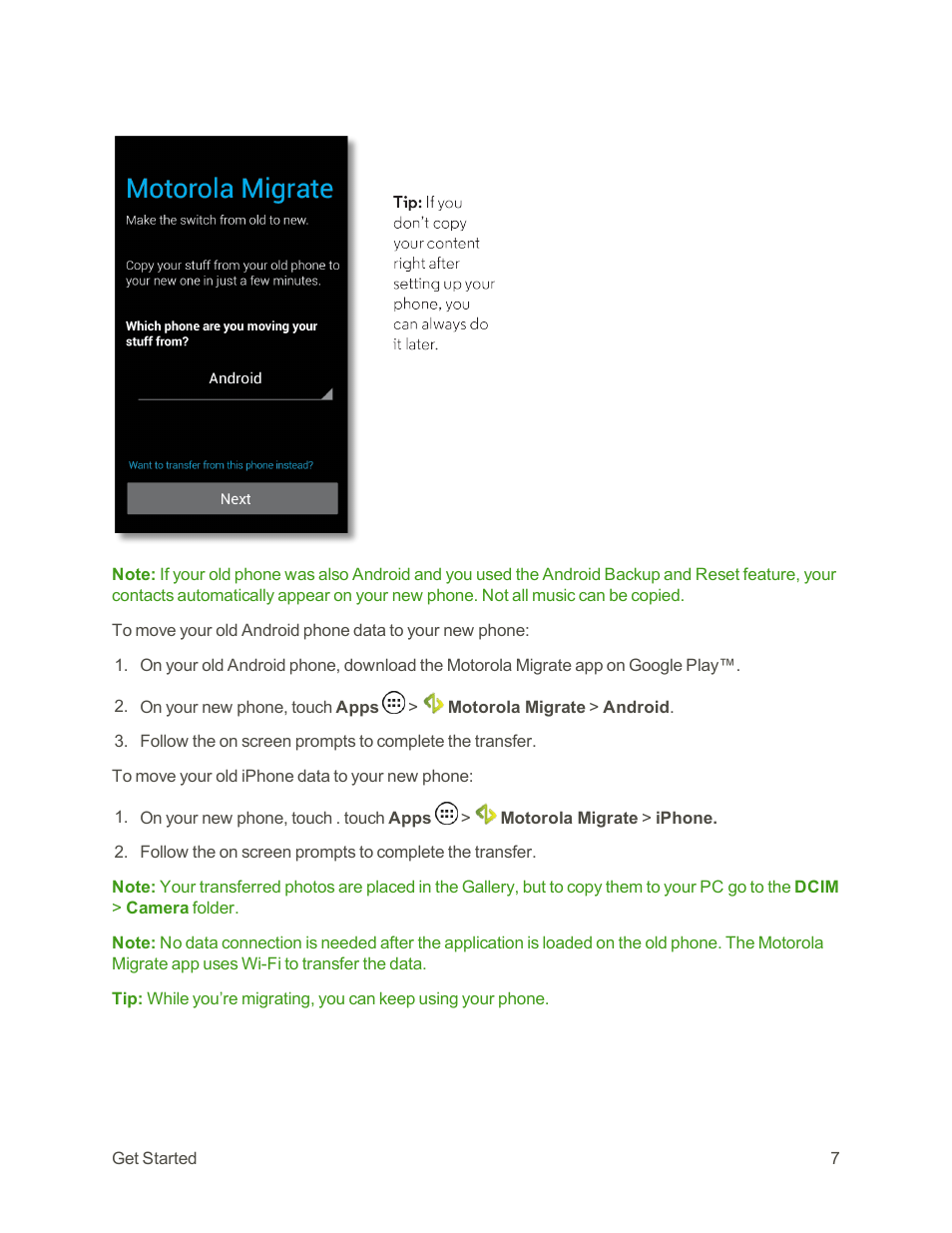 Motorola moto G User Manual | Page 14 / 134
