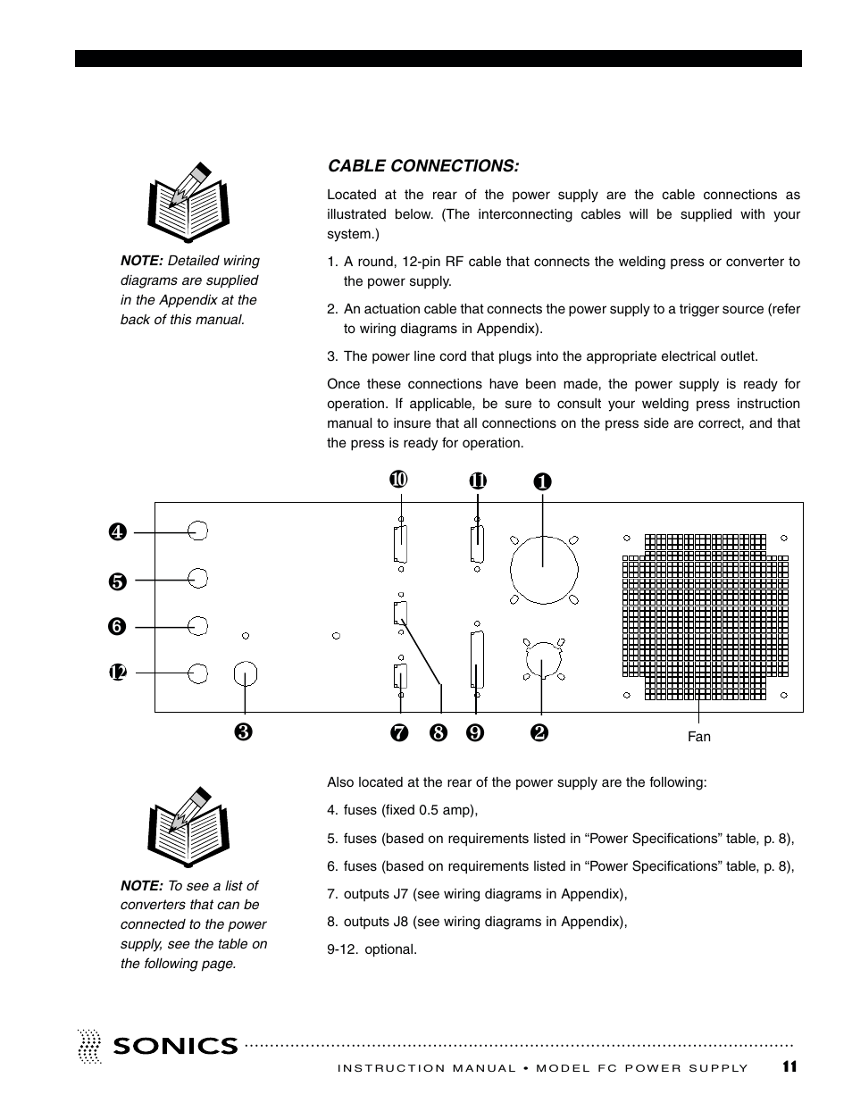 Sonics FC User Manual | Page 12 / 24