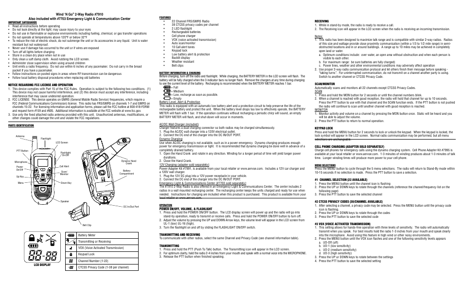 Aervoe 2-Way Radio Kit User Manual | 2 pages