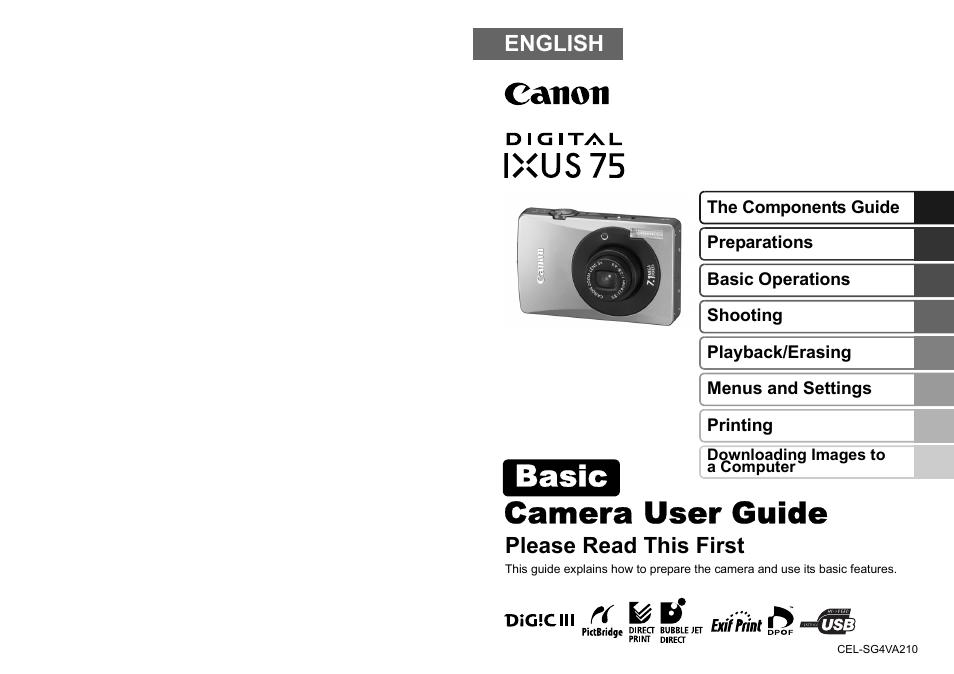 Canon IXUS 75 User Manual | 35 pages