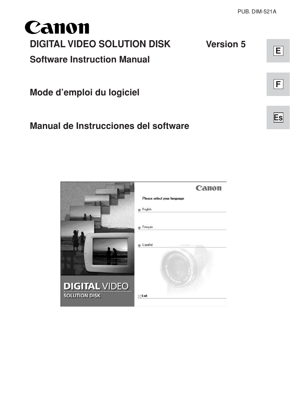 Canon DIM-521A User Manual | 100 pages