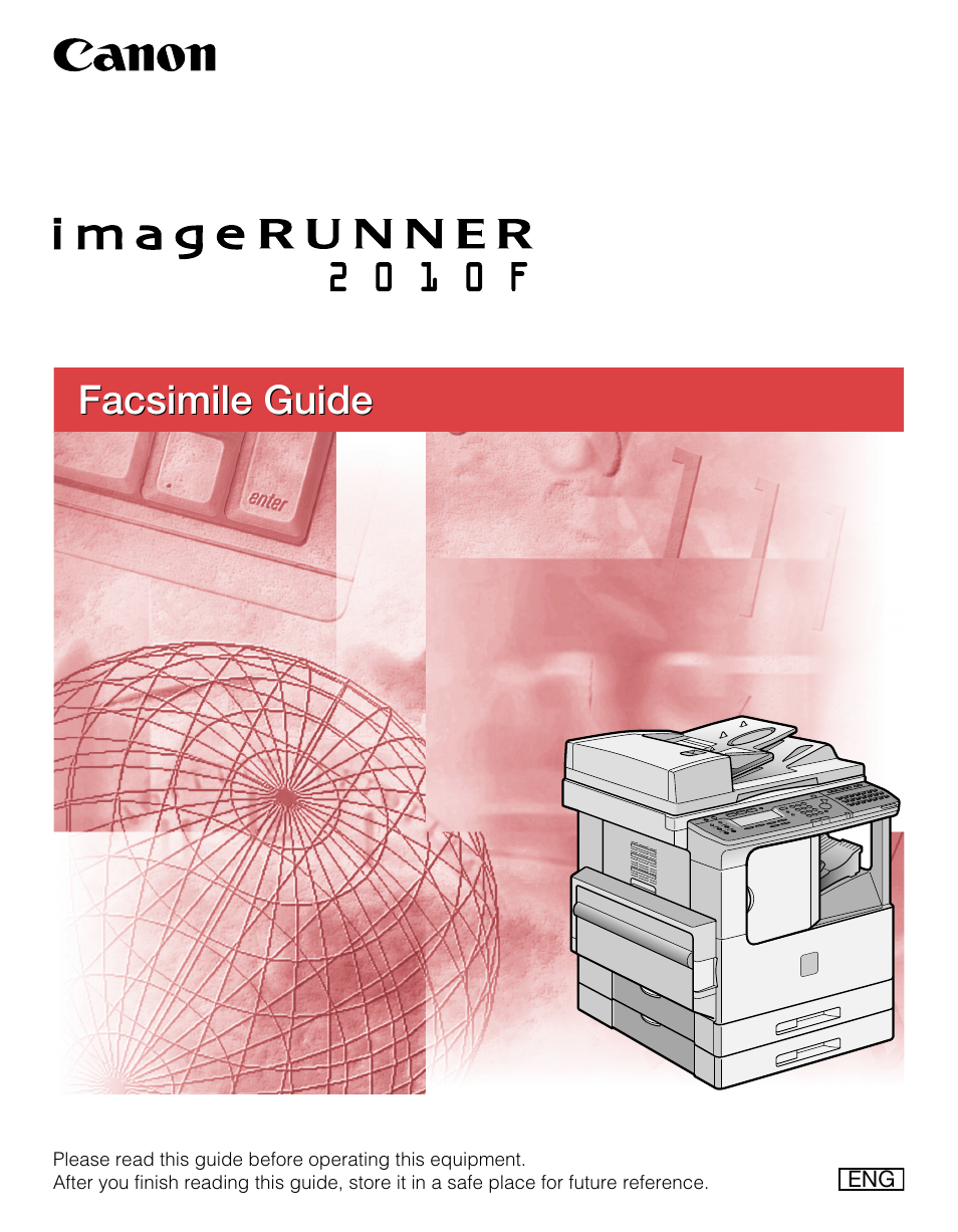 Canon IMAGERUNNER 2010F User Manual | 382 pages