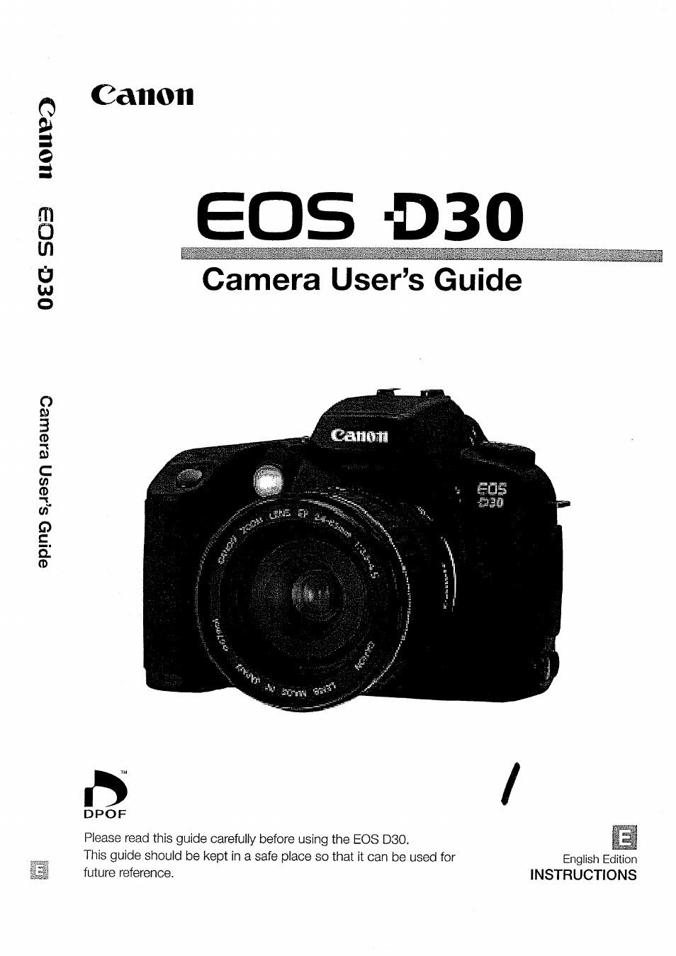 Canon EOS D30 User Manual | 151 pages