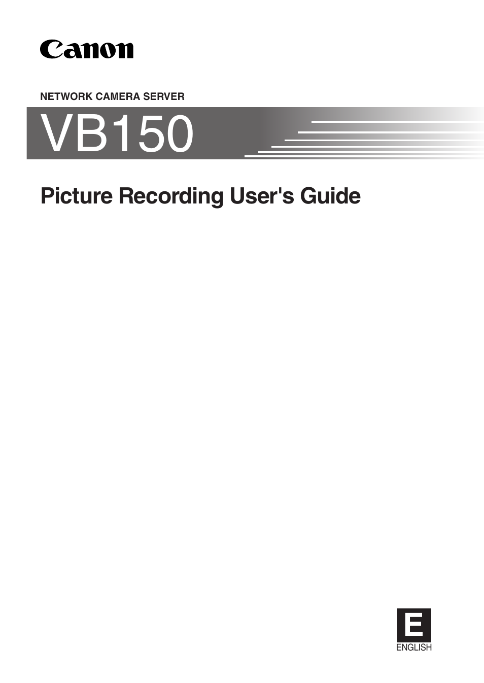 Canon VB150 User Manual | 32 pages