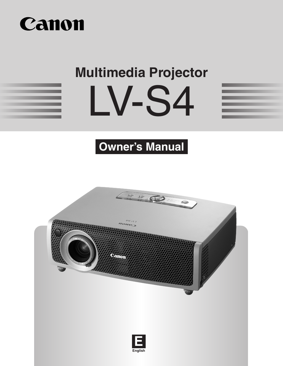 Canon LV-S4 User Manual | 60 pages