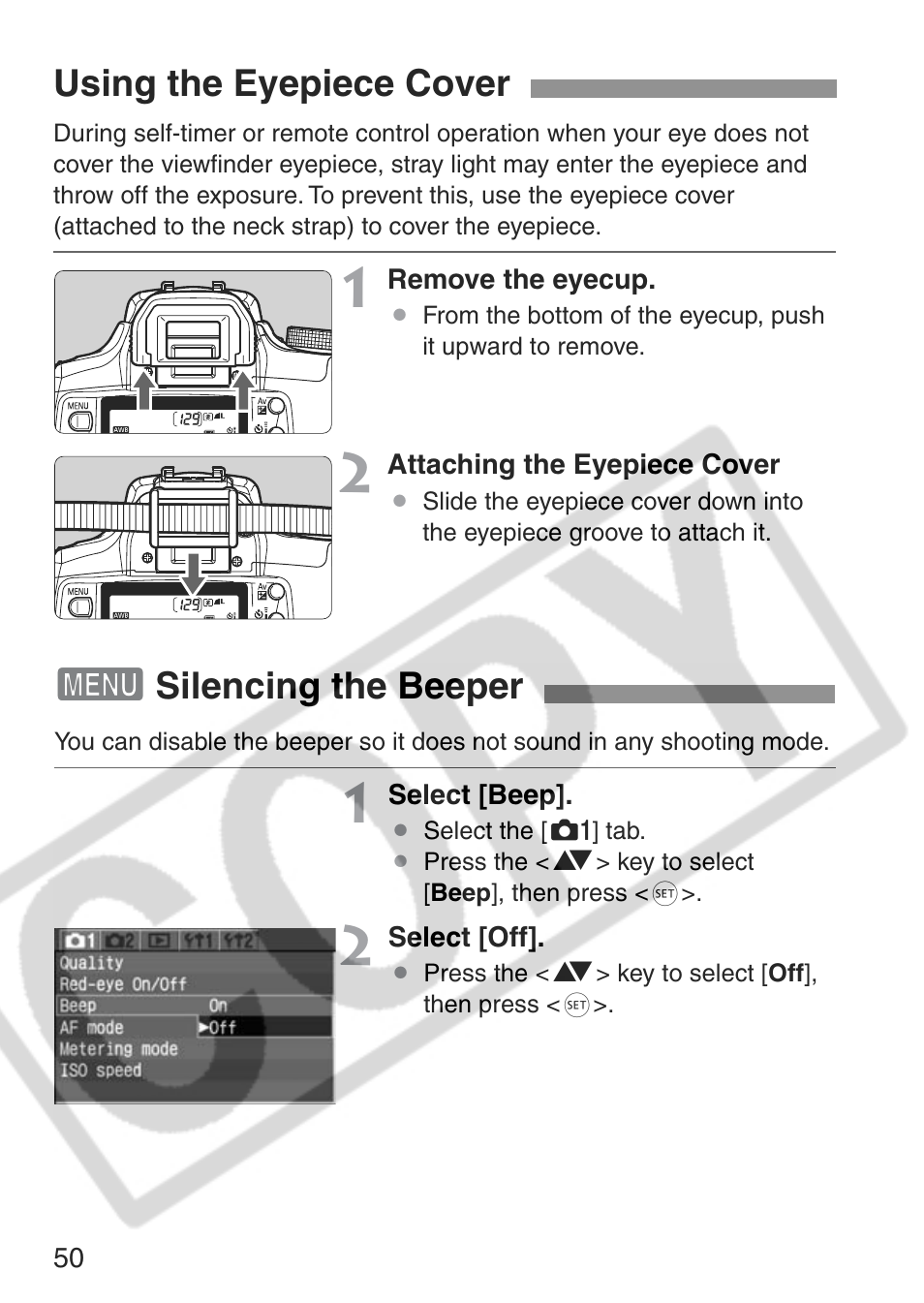 Canon EOS Rebel XT User Manual | Page 50 / 172