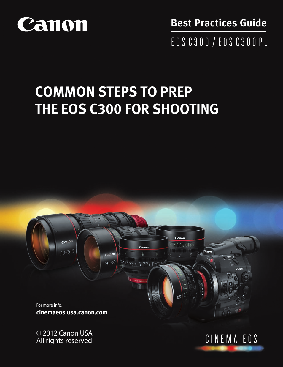 Canon EOS C300 User Manual | 14 pages