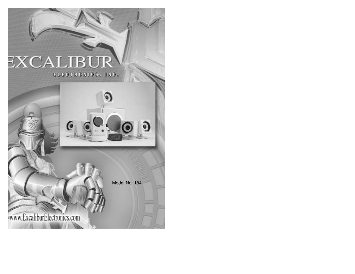 EXCALIBUR 184 iBlaster Music System User Manual | 11 pages
