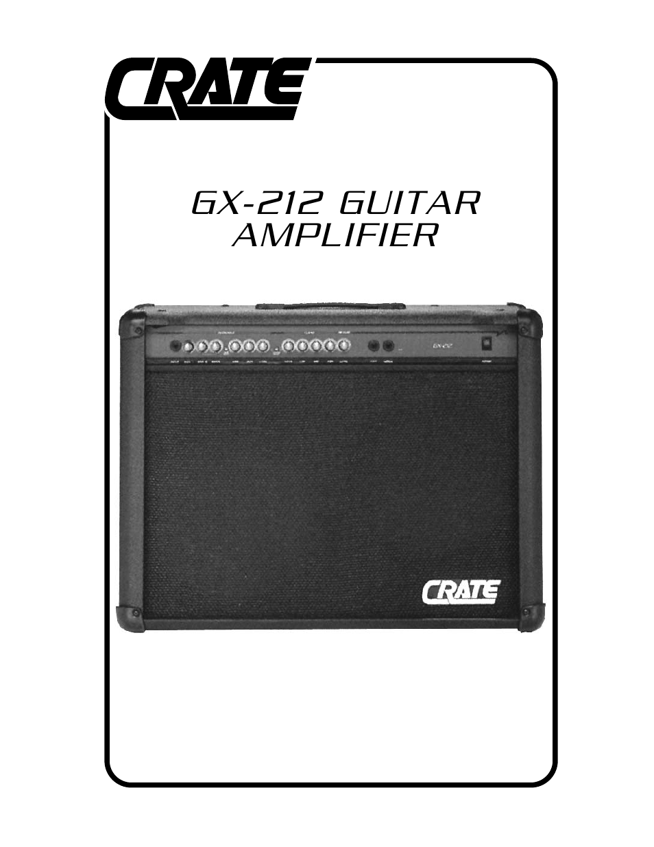 Crate GX-212 User Manual | 8 pages