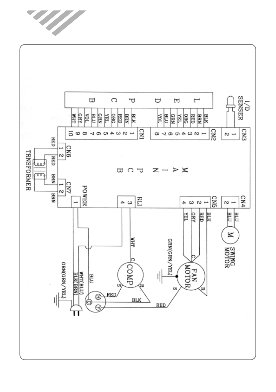 Wiring diagram | Daewoo ROOM AIR CONDITIONER DWC-121R User Manual | Page 13 / 41