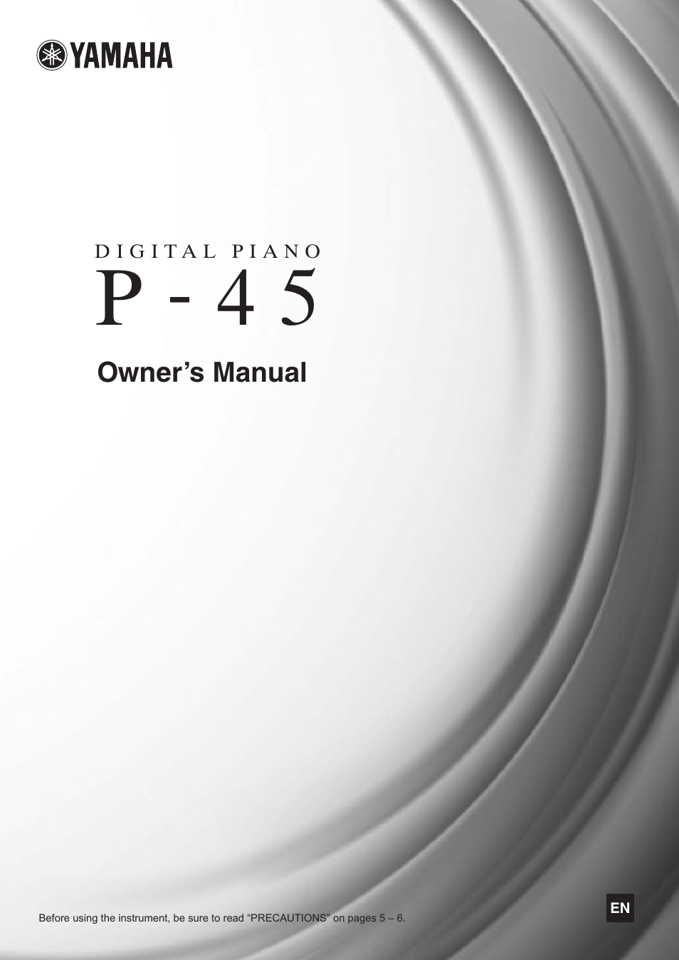 Yamaha P-45 User Manual | 24 pages