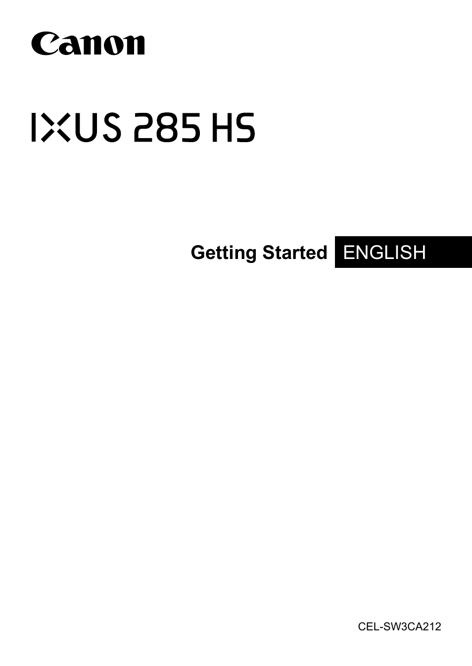 Canon IXUS 285 HS User Manual | 11 pages