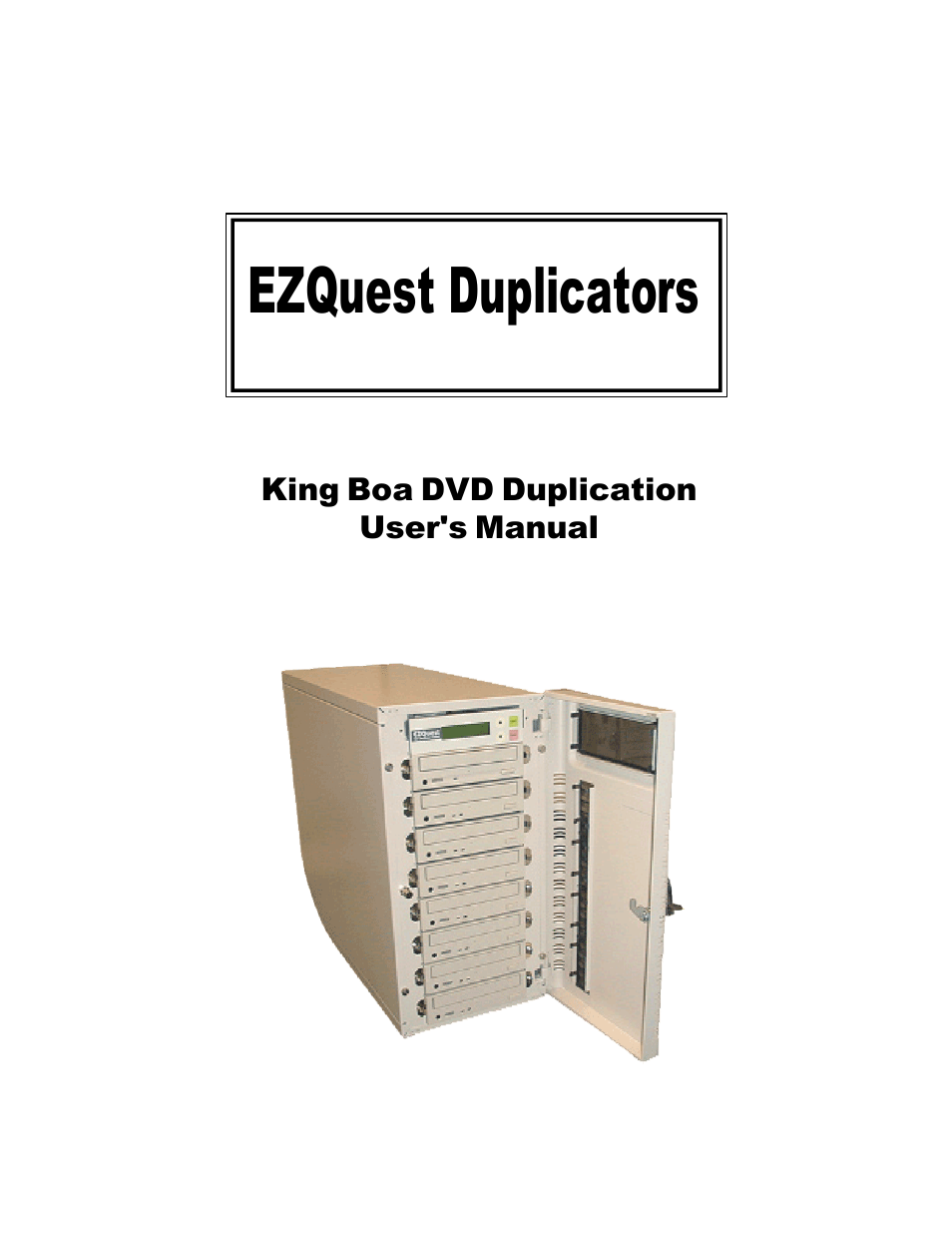 EZQuest DVD Duplication User Manual | 55 pages