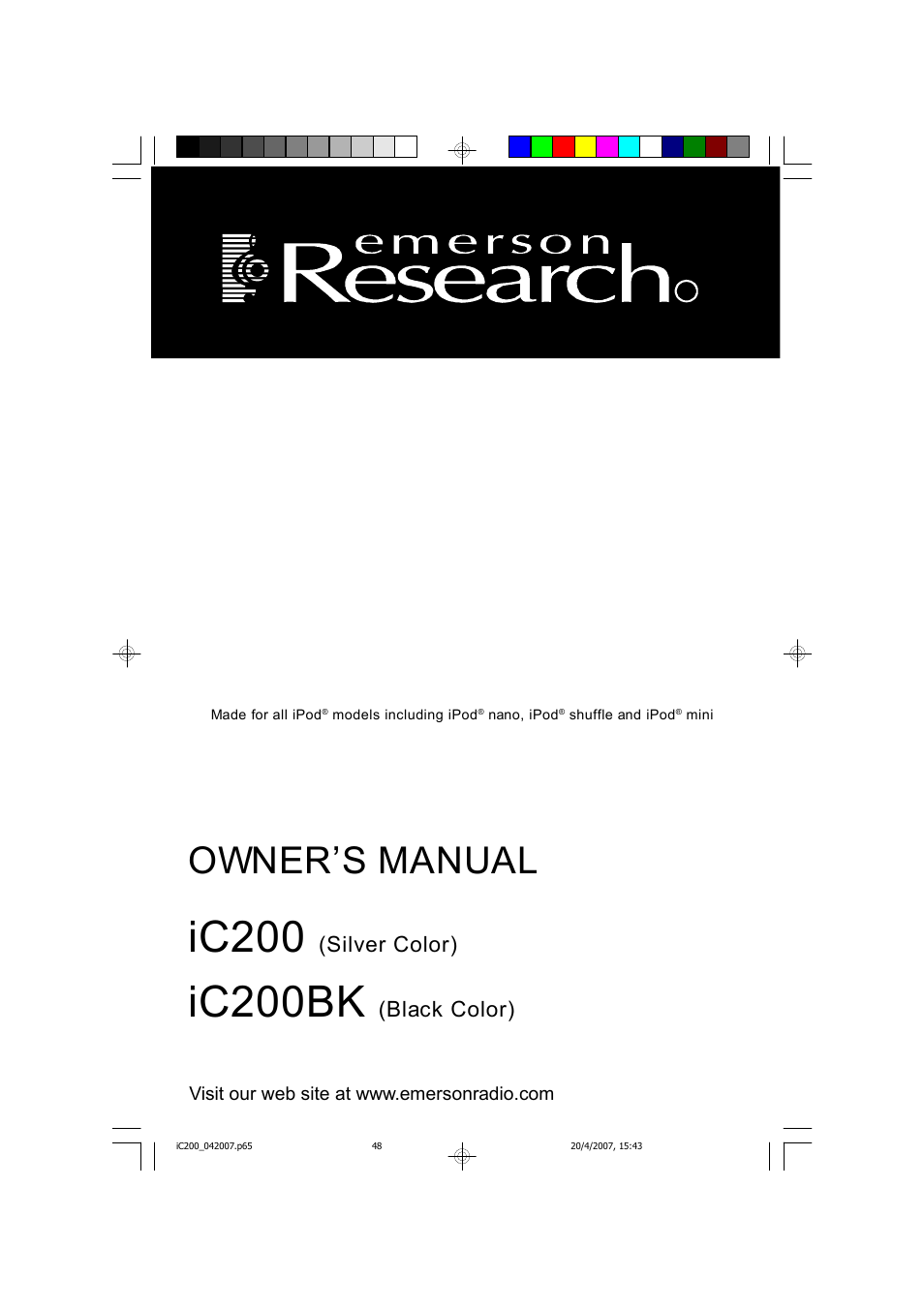 Emerson iC200 User Manual | 48 pages