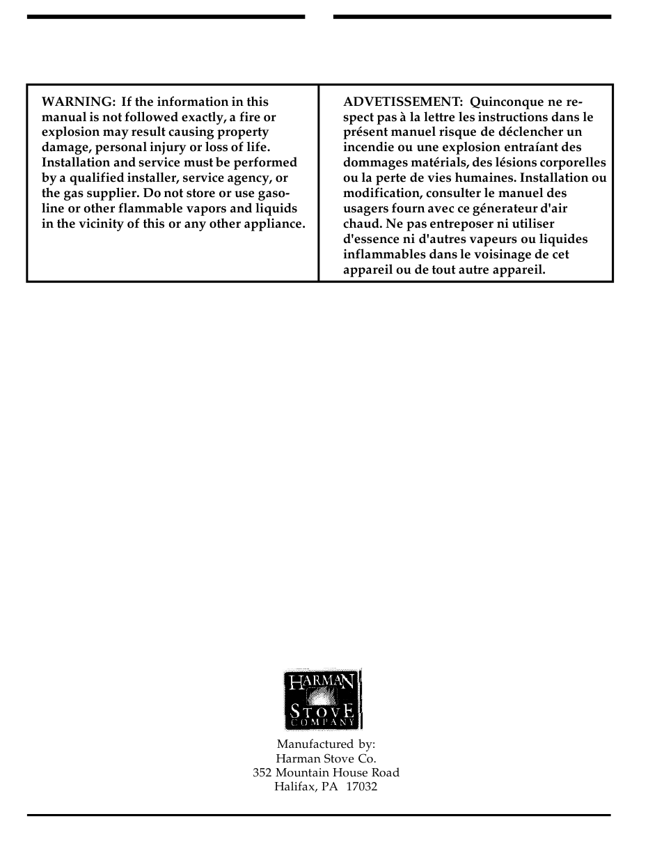 Harman Stove Company 828i User Manual | Page 2 / 23