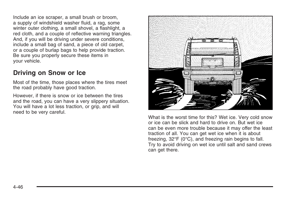 Driving on snow or ice | Hummer 2006 H3 User Manual | Page 248 / 420