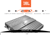 Ødelægge stål mel JBL DA3504 manuals