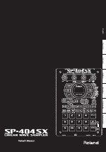 Pdf Download | Roland SP-404SX User Manual (54 pages)