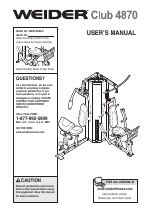 Pdf Download | Weider club 4870 WESY3906.0 User Manual (36 pages)