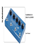 TC Electronic Flashback X4 Delay User Manual | 31 pages
