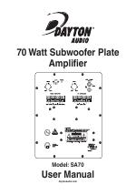 dayton audio sa70 70w subwoofer plate amplifier