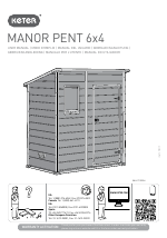 Spiksplinternieuw Keter Manor Pent 6x4 manuals ZH-37