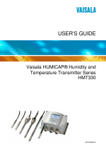 Pdf Download | Vaisala HMT330 User Manual (209 pages)