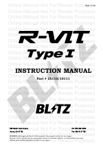 Pdf Download | BLITZ R-VIT Type 1 User Manual (29 pages)