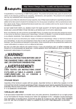 Babyletto Skip 3 Drawer Changer Dresser Manuals
