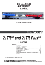 Code 3 21tr 21tr Plus User Manual 18 Pages