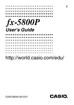 Pdf Download Casio fx-5800P User Manual (147 pages)