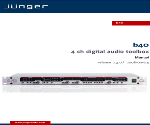 Jünger Audio b41 2 Digital Audio Limiter 