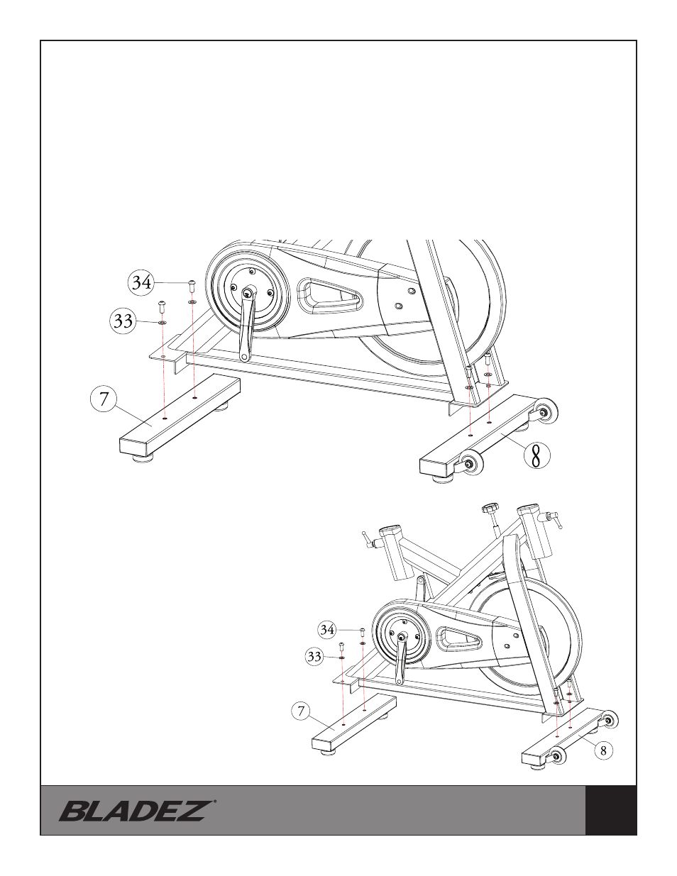bladez fitness bike parts