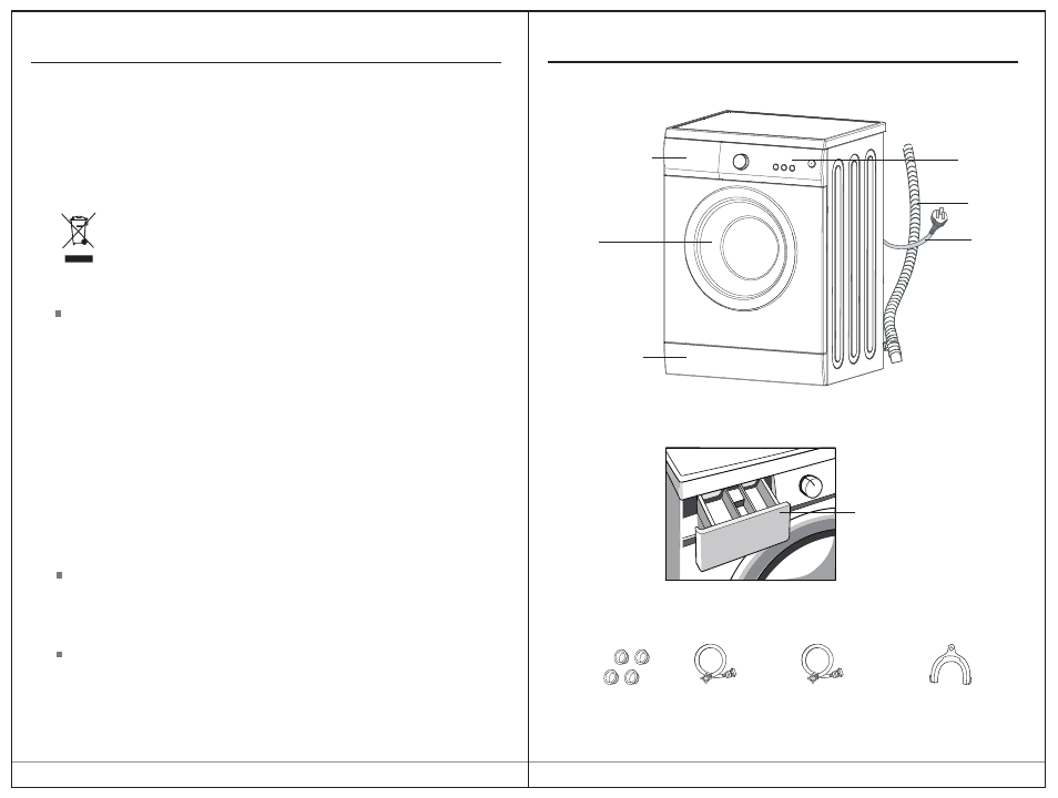 Safety precautions overview of washing machine | Campomatic WM708 ...