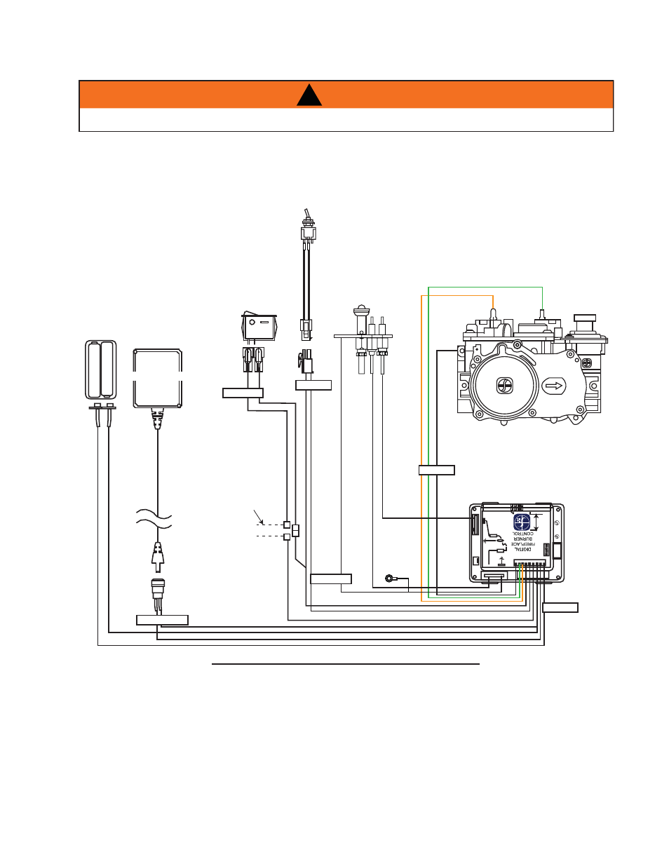 Warning, 3 wiring diagram | Continental Fireplaces CLHD45 User Manual