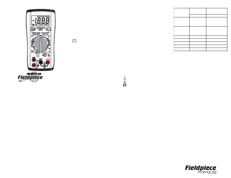 LT17A - Multímetro digital - Fieldpiece Instruments