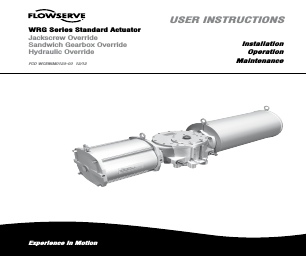 Flowserve WRG Series Standard Actuator manuals