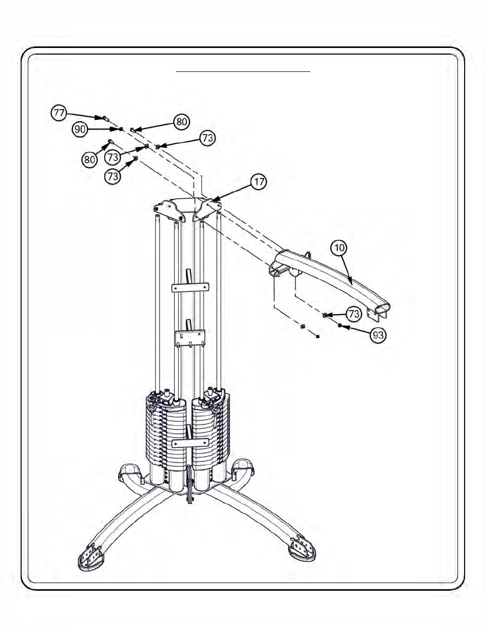 Frame assembly owner’s manual | Hoist Fitness Mi6 User Manual | Page 11
